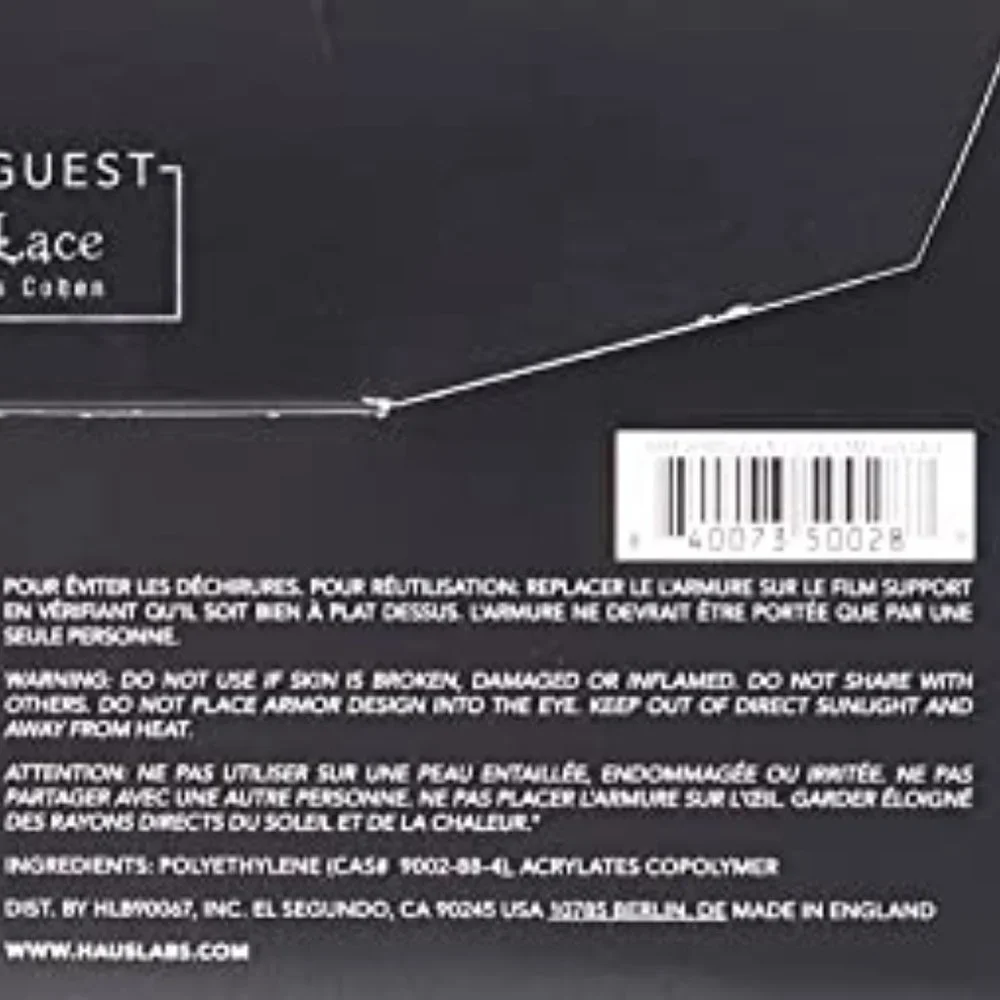 HAUS LABORATORIES By Lady Gaga: ARMOR MASQUE NO. 1 | Face Mask Sticker … NEW!
